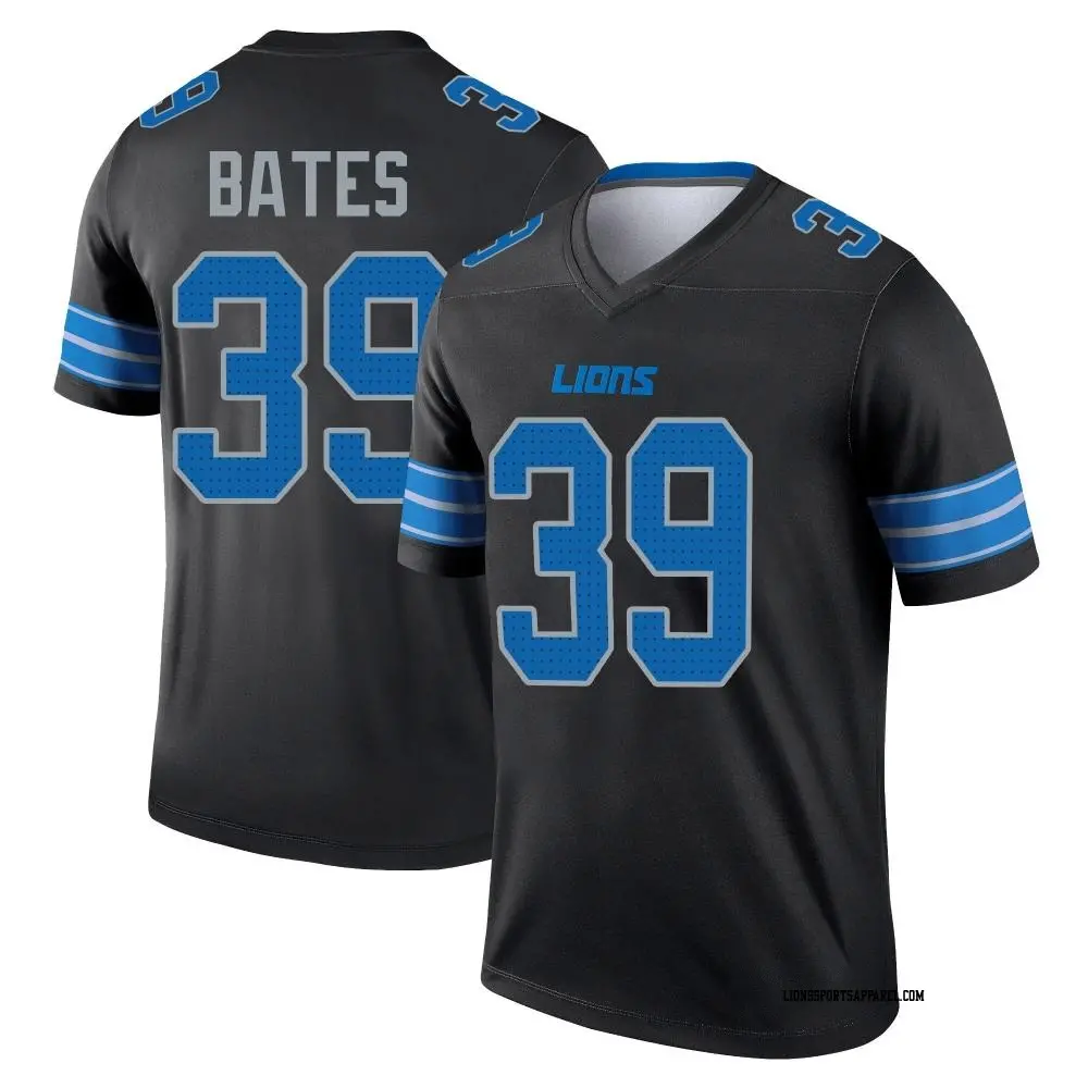 Legend Black Men's Jake Bates Detroit Lions Jersey - Lions Store