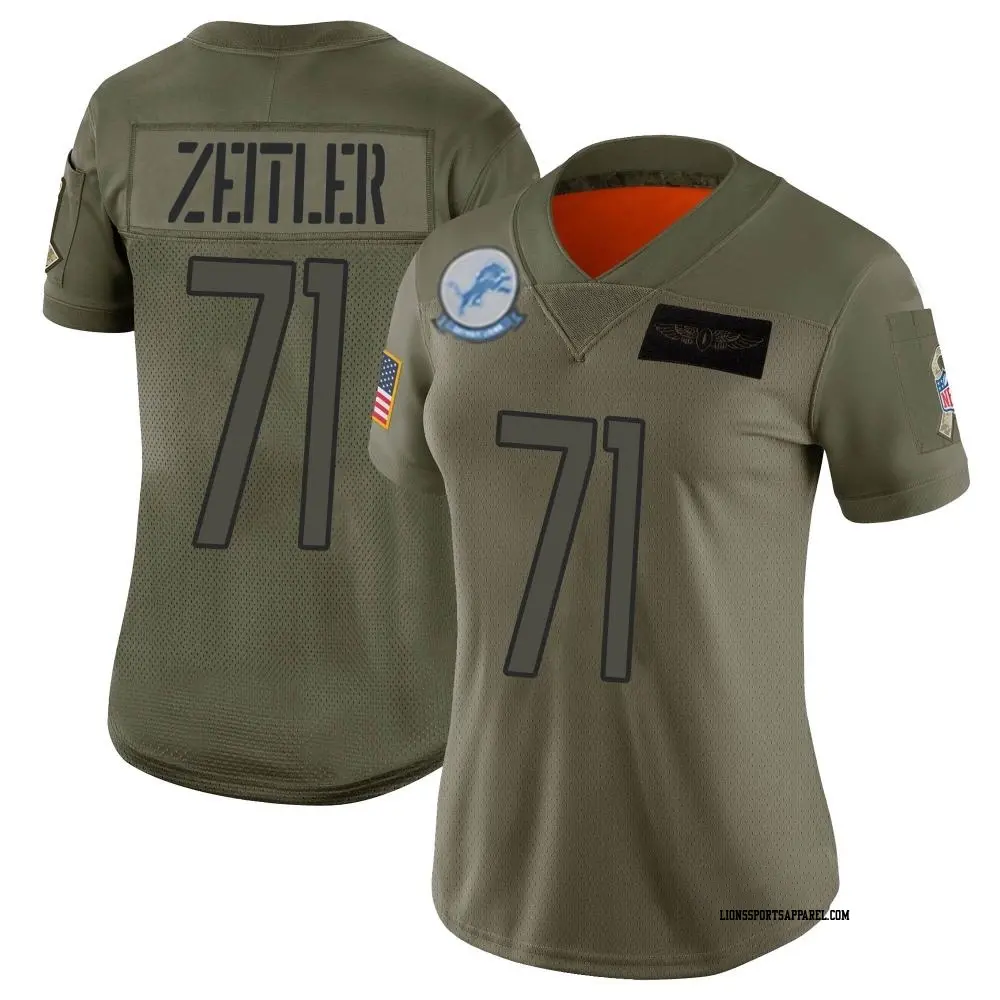 Limited Camo Women s Kevin Zeitler Detroit Lions 2019 Salute to Service Jersey Lions Store