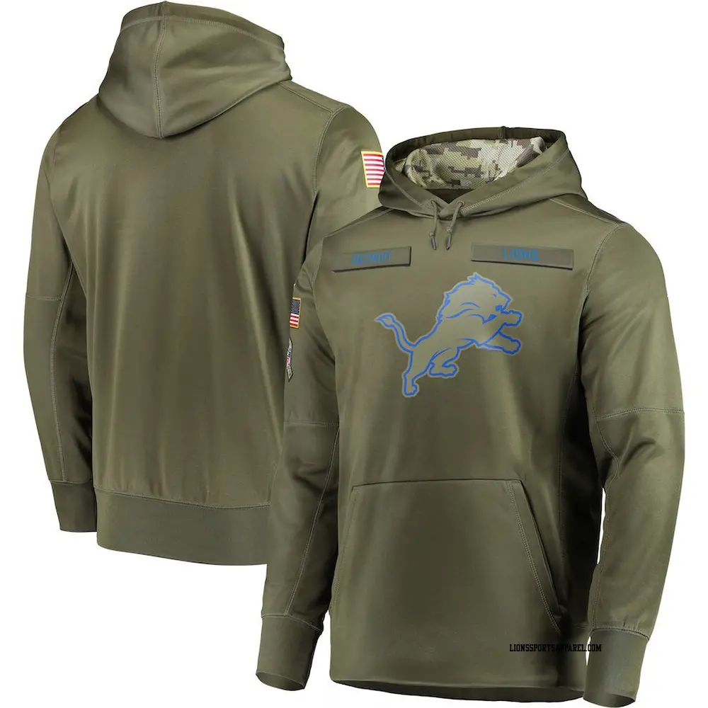 Lions salute to service hoodie 2021 sale